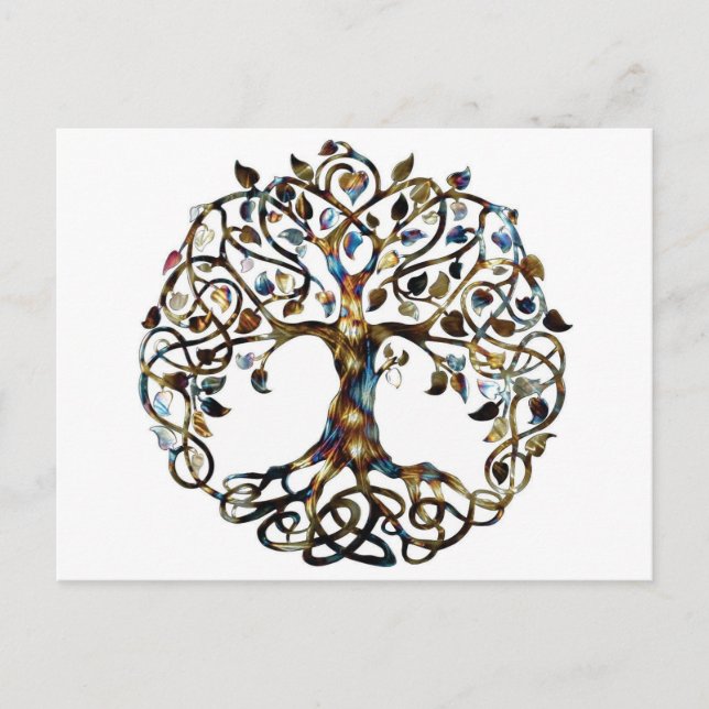 Lebendbaum Postkarte (Vorderseite)
