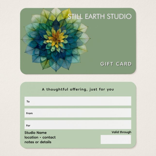 Lebende Blätter | Mandala (Vorne & Hinten)