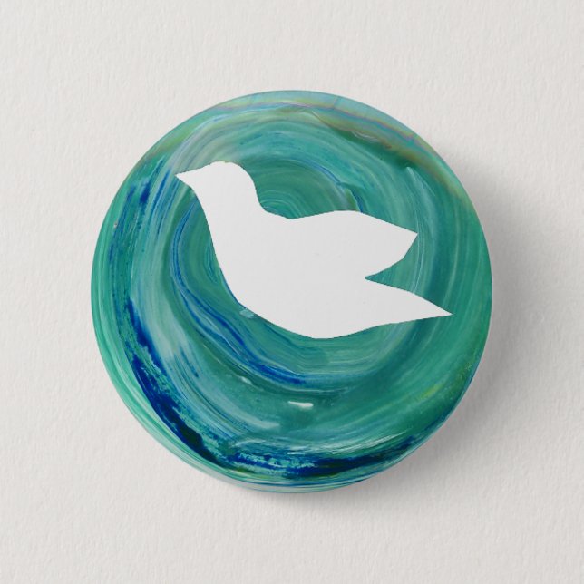 Lebende Erde - Knopf Button (Vorderseite)