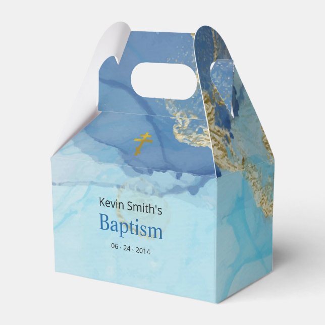 Lebende Gewässer Orthodoxe Christliche Taufe Geschenkschachtel (Vorderseite)