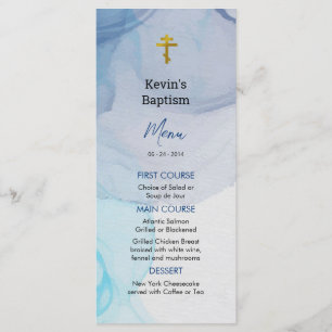 Lebende Gewässer Orthodoxe Christliche Taufe Menükarte