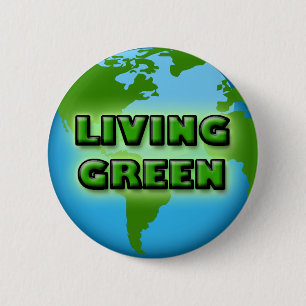 LEBENDE GRÜNE ERDE BUTTON