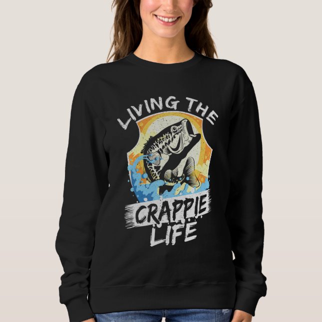 Lebende handgezogene Fische Sweatshirt (Vorderseite)