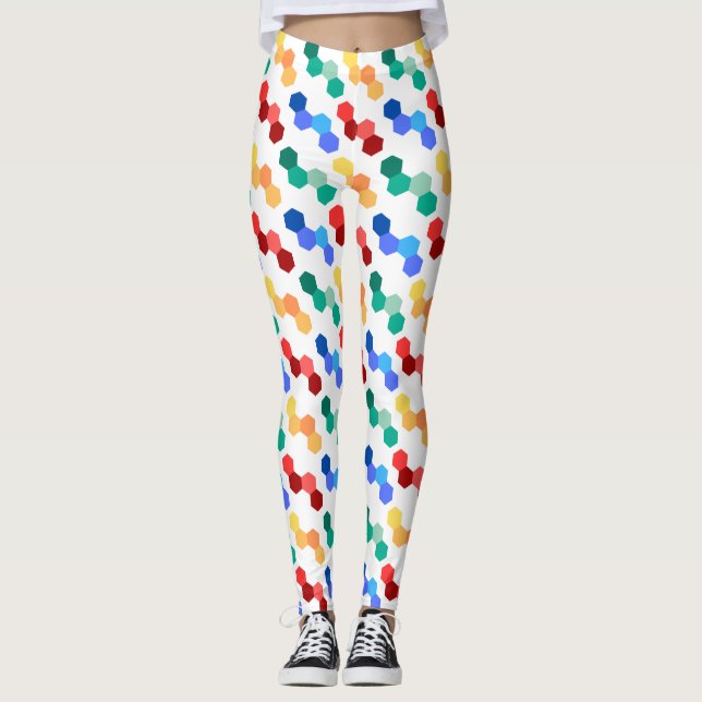 Lebende Kaleidoskop-Leggings Leggings (Vorderseite)