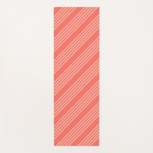 Lebende Korallen mit fünf Streifen Yogamatte (Vorderseite)