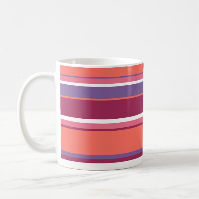 Lebende Korallen, rot und violett Kaffeetasse (Links)