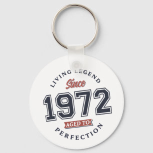 Lebende Legende 1972 50. Geburtstagsgeschenk Retro Schlüsselanhänger
