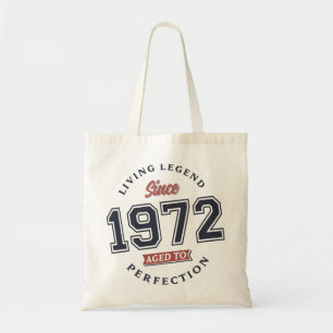 Lebende Legende 1972 50. Geburtstagsgeschenk Retro Tragetasche