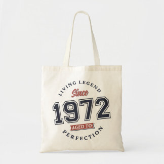 Lebende Legende 1972 50. Geburtstagsgeschenk Retro Tragetasche