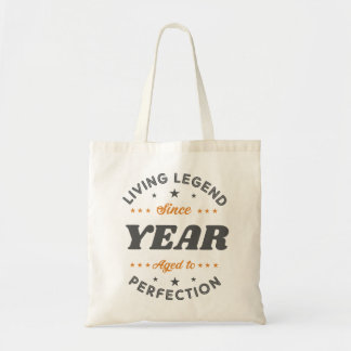 Lebende Legende Geburtstagsgeschenk | PERSONALISIE Tragetasche