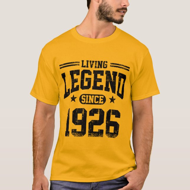 Lebende Legende seit 1926 T-Shirt (Vorderseite)