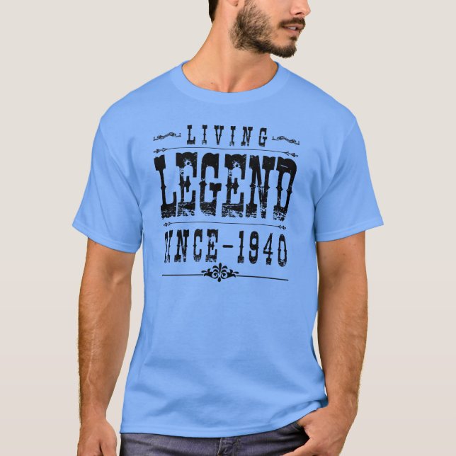 Lebende Legende seit 1940 T-Shirt (Vorderseite)