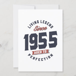 Lebende Legende seit 1955 Geburtstagsgeschenk Einladung