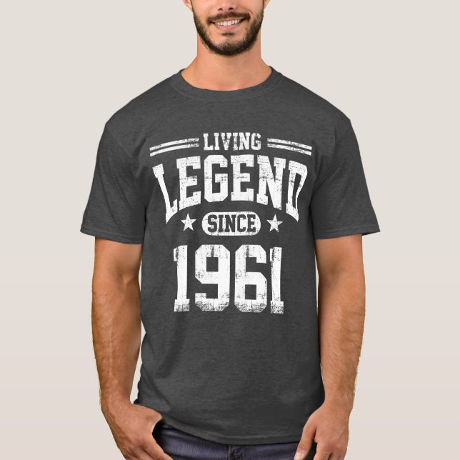 Lebende Legende seit 1961 T-Shirt (Vorderseite)