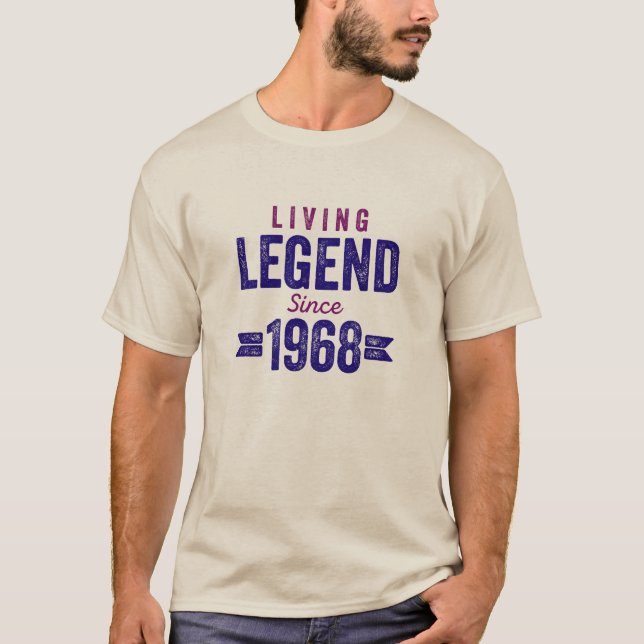 Lebende Legende seit 1968. T-Shirt (Vorderseite)