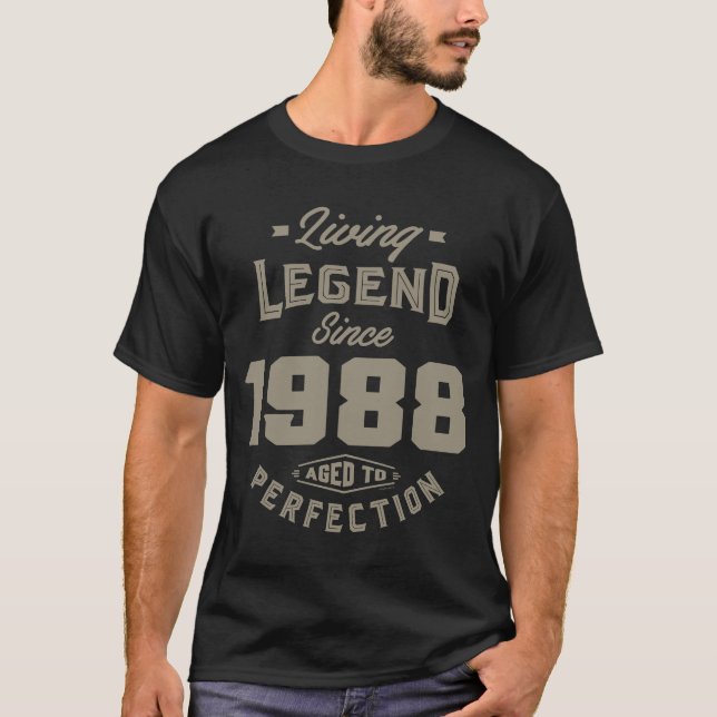 Lebende Legende seit 1988 T-Shirt (Vorderseite)