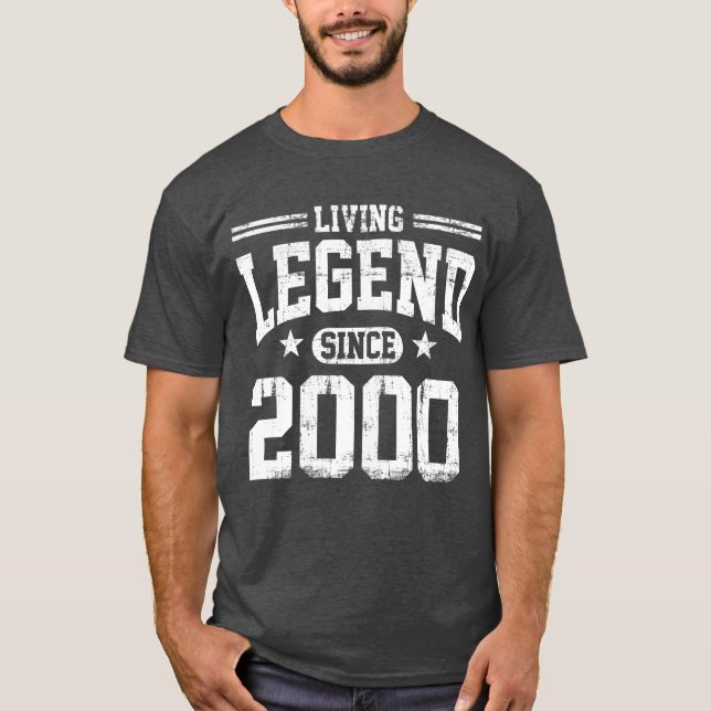 Lebende Legende seit 2000 T-Shirt (Vorderseite)
