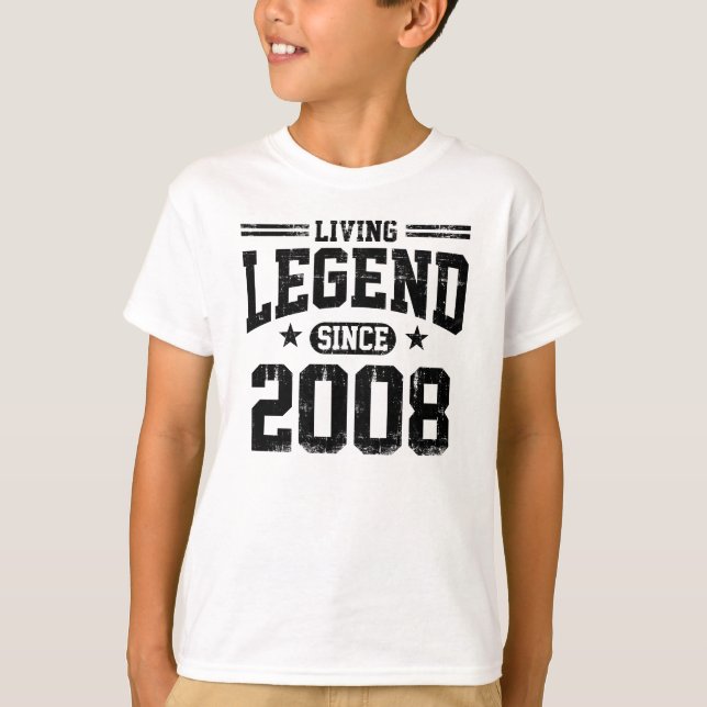 Lebende Legende seit 2008 T-Shirt (Vorderseite)