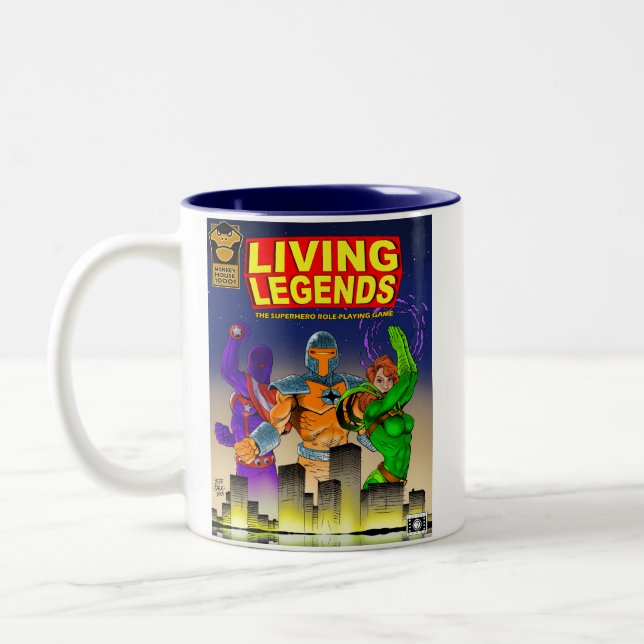LEBENDE LEGENDEN Abdeckungs-Tasse Zweifarbige Tasse (Links)