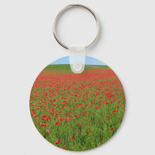 Lebende Poppies! Schlüsselanhänger