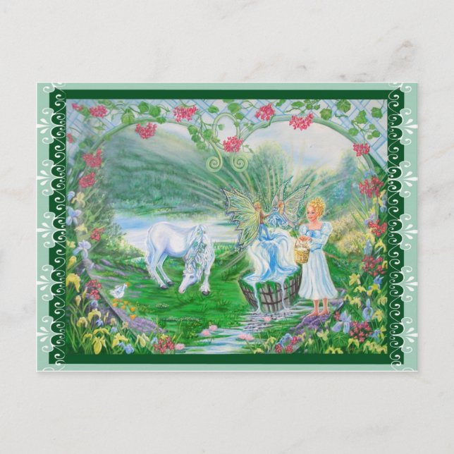 Lebender Frühling Postkarte (Vorderseite)