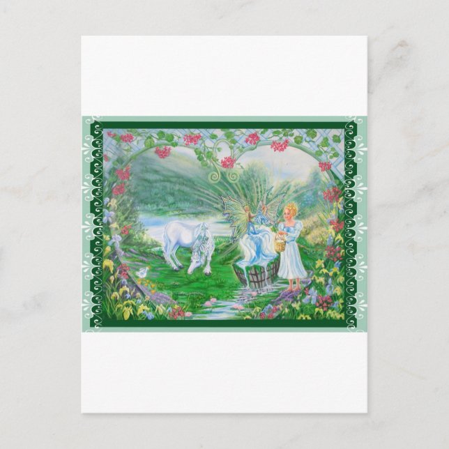 Lebender Frühling Postkarte (Vorderseite)