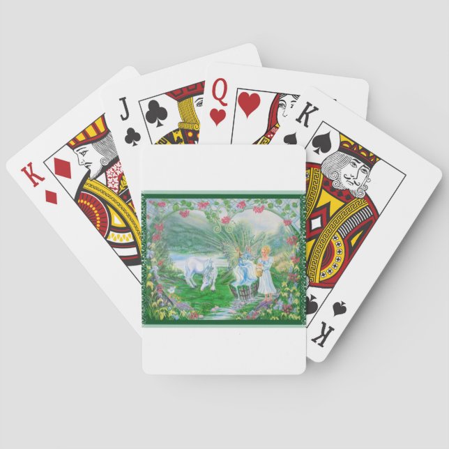 Lebender Frühling Spielkarten (Rückseite)
