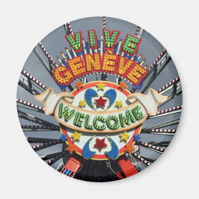 lebendes Genève Magnet (Vorne)