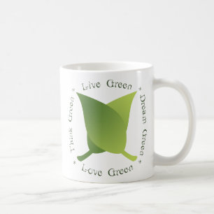 Lebendes Grün, denke ökologisch, Traumgrün, Gr Tasse