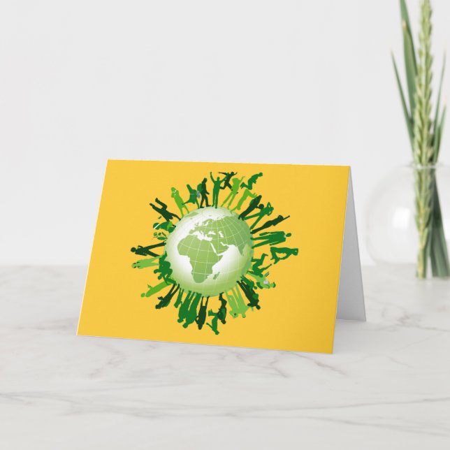 Lebendes Grün: Unsere grüne Erde Karte (Vorderseite)