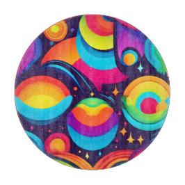Lebendes kosmisches Kaleidoskop Schneidebrett