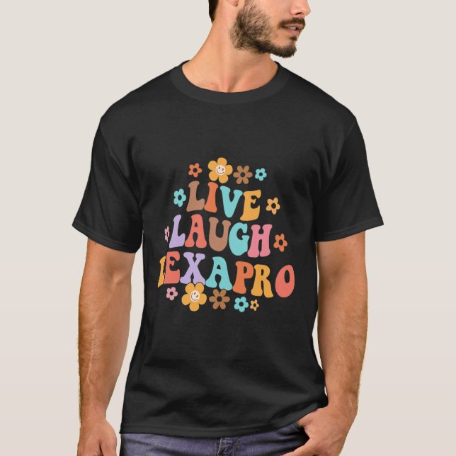 Lebendes Lachen Lexapro Groovy Psychische Therapie T-Shirt (Vorderseite)
