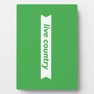 Lebendes Land Fotoplatte