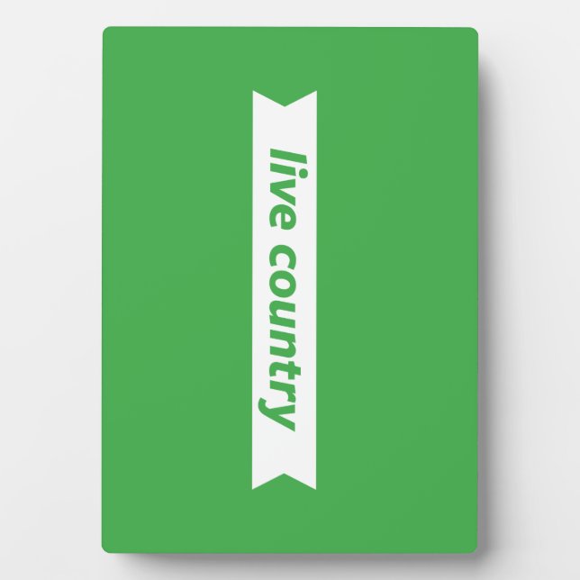 Lebendes Land Fotoplatte (Vorderseite)