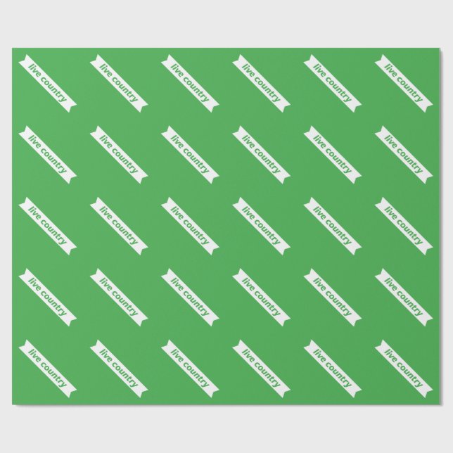 Lebendes Land Geschenkpapier (Flach)