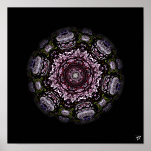 Lebendes Monster Meteor v3 - Muster Poster