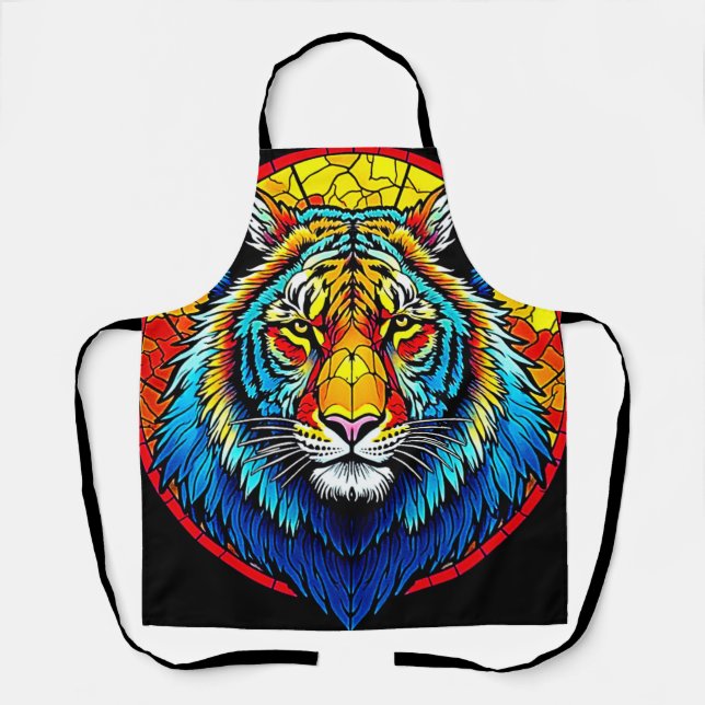 Lebendes Tiger-Hartglas Schürze (Vorderseite)