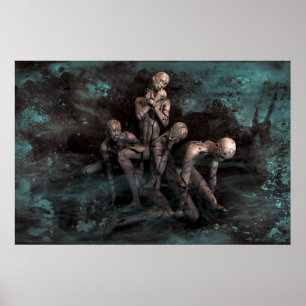 lebendes totes Poster