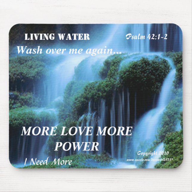 Lebendes Wasser Mousepad. Mousepad (Vorne)