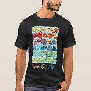 Lebendig bunt T-Shirt