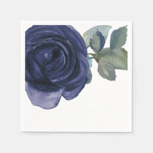 Lebendig Vibrant Indigo Violett Blau Blumig Serviette