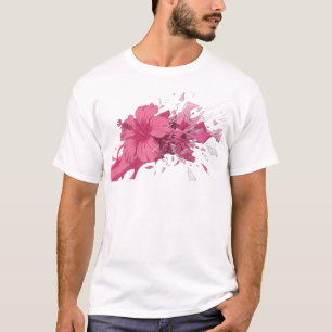 Lebendige ABSTRACTE BLUMEN-Kunstkomposition T-Shirt