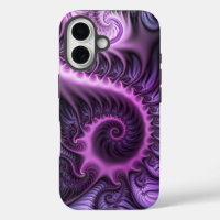 Lebendige abstrakte coole pink lila Fraktal-Kunst-