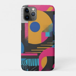 Lebendige abstrakte Geometrie Glitch Pop Chaos Des Case-Mate iPhone Hülle