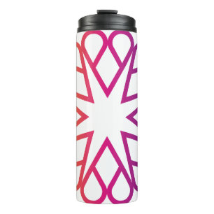 Lebendige abstrakte Herz-Konstellation Kaleidoskop Thermosbecher