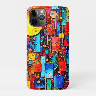 Lebendige abstrakte kosmische Stadt Kunst Case-Mate iPhone Hülle