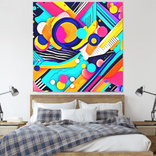 Lebendige abstrakte Pop-Art Leinwanddruck