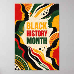 Lebendige afrikanisch inspirierte Kunst Poster