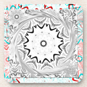 Lebendige afrikanische Kultur: Eine rosa und cyanf Untersetzer