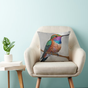 Lebendige Allen’s Kolibri-Malerei Kissen